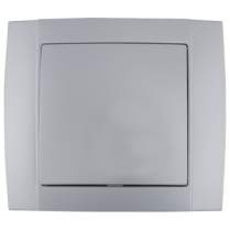 Intrerupator simplu 10A Argintiu HAKAN